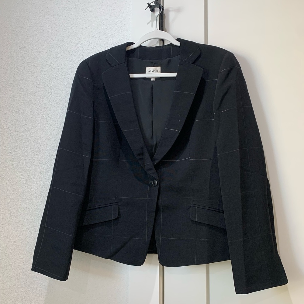 Armani Collezioni black blazer size 12